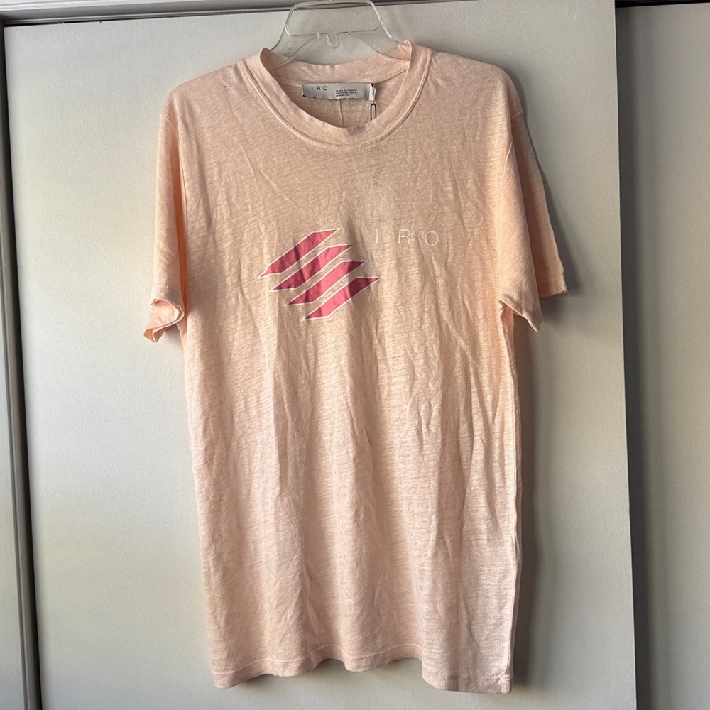 IRO Lucie 100% Linen long Tshirt Size Medium